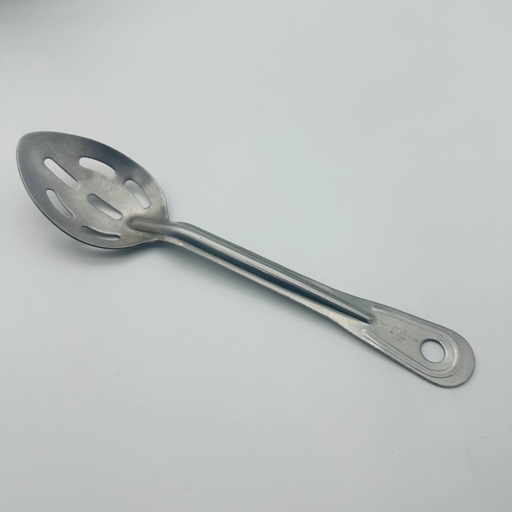 Halco 18/8 Stainless Steel Slotted Serving Spoon Japan 4754 11 Inch